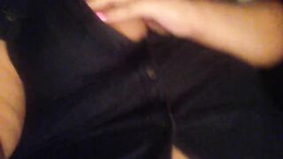 Big Ebony BBW Showing Off Fat Pussy Lips