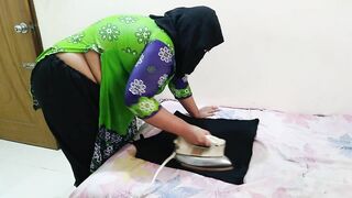 Slowly entering stepmom's room, I saw her irons clothes, then I undressing her & fucked Huge Ass cum