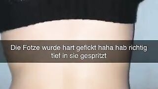 Cheating Girlfriend sends videos while fucking Snapchat Cuckold German