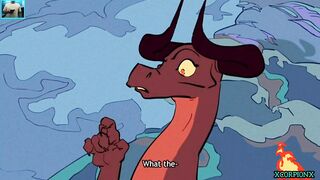 the dragon woman falls in love with him and fucks him