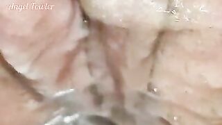 See the Vagina while Peeing. Close Up Female Urethra, Vulva, Pussy Lips - So Wet and Pissy