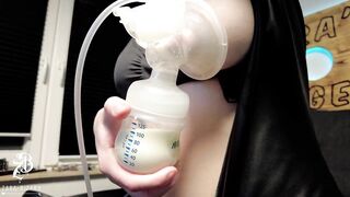 Lactating femdom analmachine fucked slaves ass