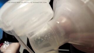 Lactating femdom analmachine fucked slaves ass