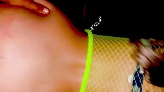 Rave slut cheating wife in fishnets