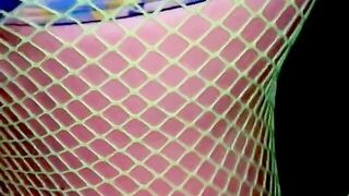 Rave slut cheating wife in fishnets