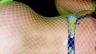 Rave slut cheating wife in fishnets