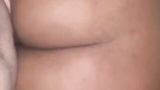 Pounding his pussy from the back