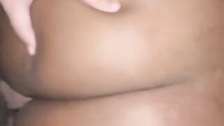 Pounding his pussy from the back