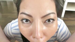 BJ with cum in mouth