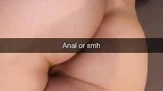 My Cheating Girlfriend fucks Anal for Guy on Snapchat