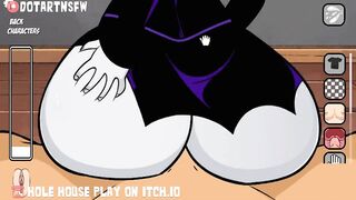 Jinx Teen Titans Big Ass In Glory Hole And Riding Cowgirl POV - Hole House