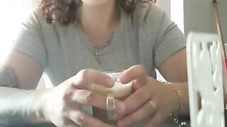 Step mom coffee, breakfast, fuck and blowjob