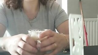 Step mom coffee, breakfast, fuck and blowjob