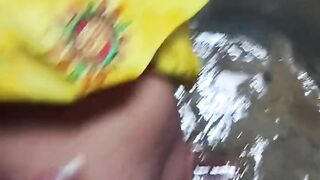 Bhabhi ki gaand maari uske baad unki gaand pe he maal nikaal diya.