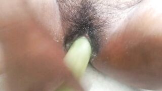 Whole CUCUMBER in My DARK pussy . Taking A Huge Cucumber in my pussy . Fucking with cucumber . Painful sex video.