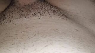 Riding me with her hairy pussy