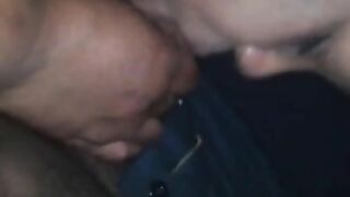 Going wild sucking his dick!!