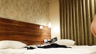 Beautiful wife's blowjob and anal sex