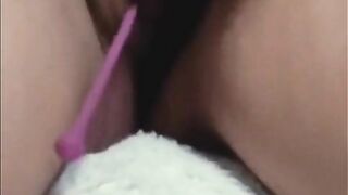 Beautiful Girl Masturbation, alone at home plays with Pussy and gets orgasm