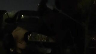 fucking on hood of car almost caught