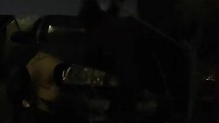fucking on hood of car almost caught