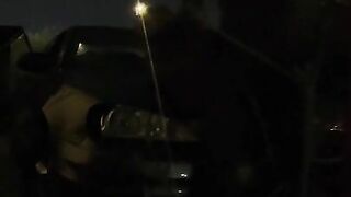 fucking on hood of car almost caught