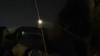 fucking on hood of car almost caught