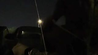 fucking on hood of car almost caught