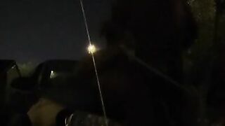 fucking on hood of car almost caught