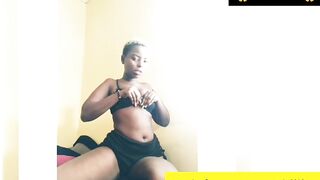 Hot Petite African babe touching herself in the house/free pornhub video