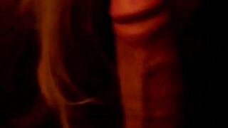 Girlfriends learning to swallow cum