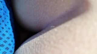 Fucking hitch hiking teen next to the road