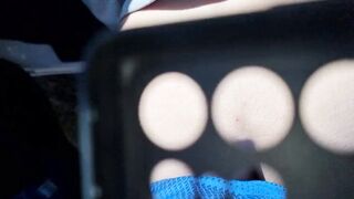 Fucking hitch hiking teen next to the road