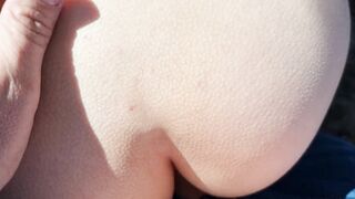 Fucking hitch hiking teen next to the road