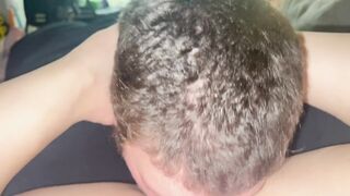 Sloppily eating my wife’s pussy