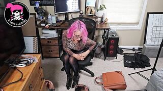 Office Footbitch 3 - Tough 1st Day