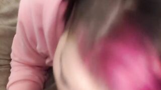 Emo girl loves the cock at the hotel