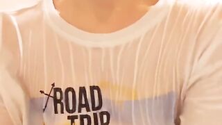 Wet t-shirt.
