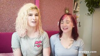Ersties- Cute Redhead Gives Blonde Babe Lesbian Pleasures