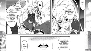 Konosuba Hentai - Depraved Darkness Cums Inside a Toad - Porn Manga