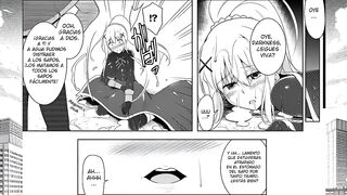 Konosuba Hentai - Depraved Darkness Cums Inside a Toad - Porn Manga