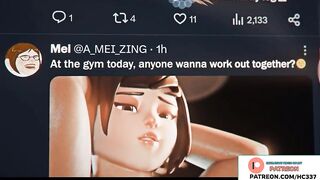 MEI HARD FUCKED BY FUTANARI IN GYM AND GETTING BIGGEST CREAMPIE | OVERWATCH FUTA HENTAI ANIMATION