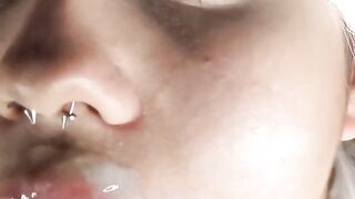Cumshot Compilation - Amateur cum in mouth for slutty babe