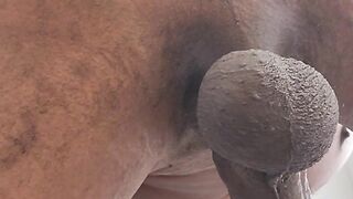 butt plug diamond jerking off ebony