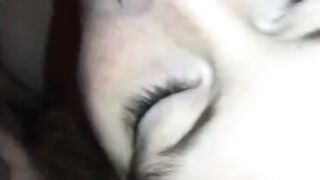 Homemade Blowjob cum in her mouth and facial