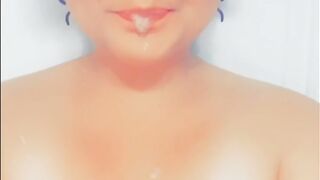 Dumb Girl Ahegao and Playing with myself in the Shower Compilation