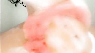 Dumb Girl Ahegao and Playing with myself in the Shower Compilation