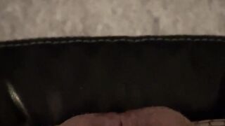 8 Inch Dildo Fucking Legs Flexy Ball Gag Fishnets Office Chair SQUIRTING ALL OVER MIRROR WALL Orgasm