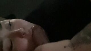 Bbw eats my dick like a pro while watchin tv