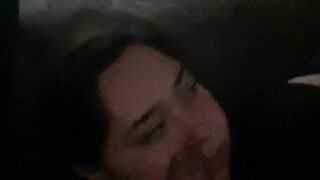 Bbw eats my dick like a pro while watchin tv